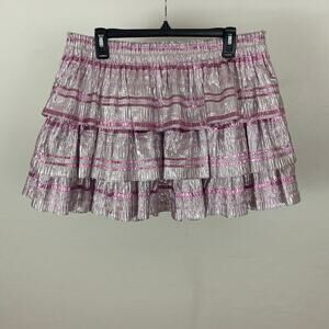 LoveShackFancy Brynlee Skirt - Caribbean Pink - Size XL